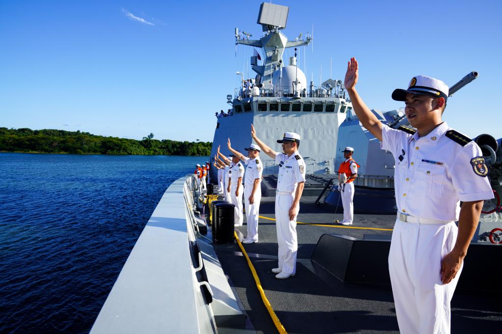 海軍第42批護航編隊參加中俄南非三國海上聯演