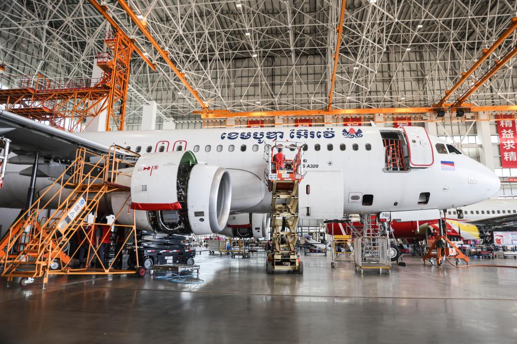 海南自貿(mào)港迎來柬埔寨國家航空進境飛機維修業(yè)務